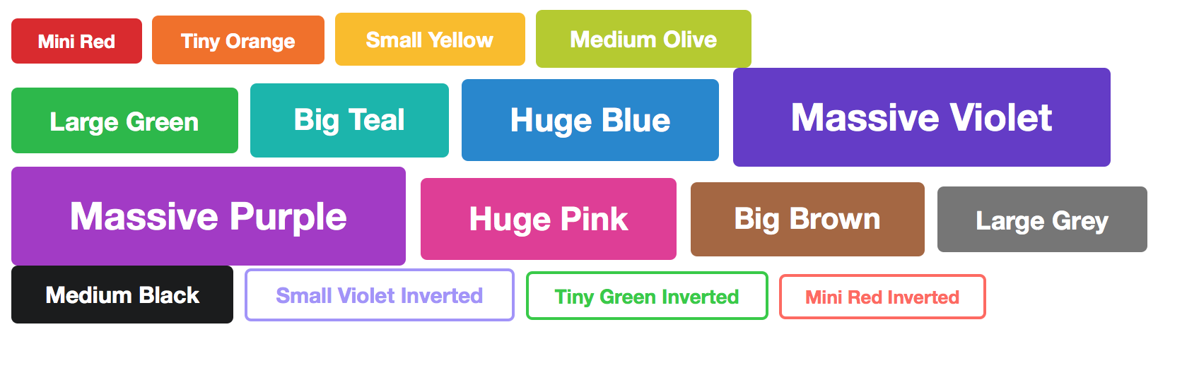 Semantic-UI buttons
